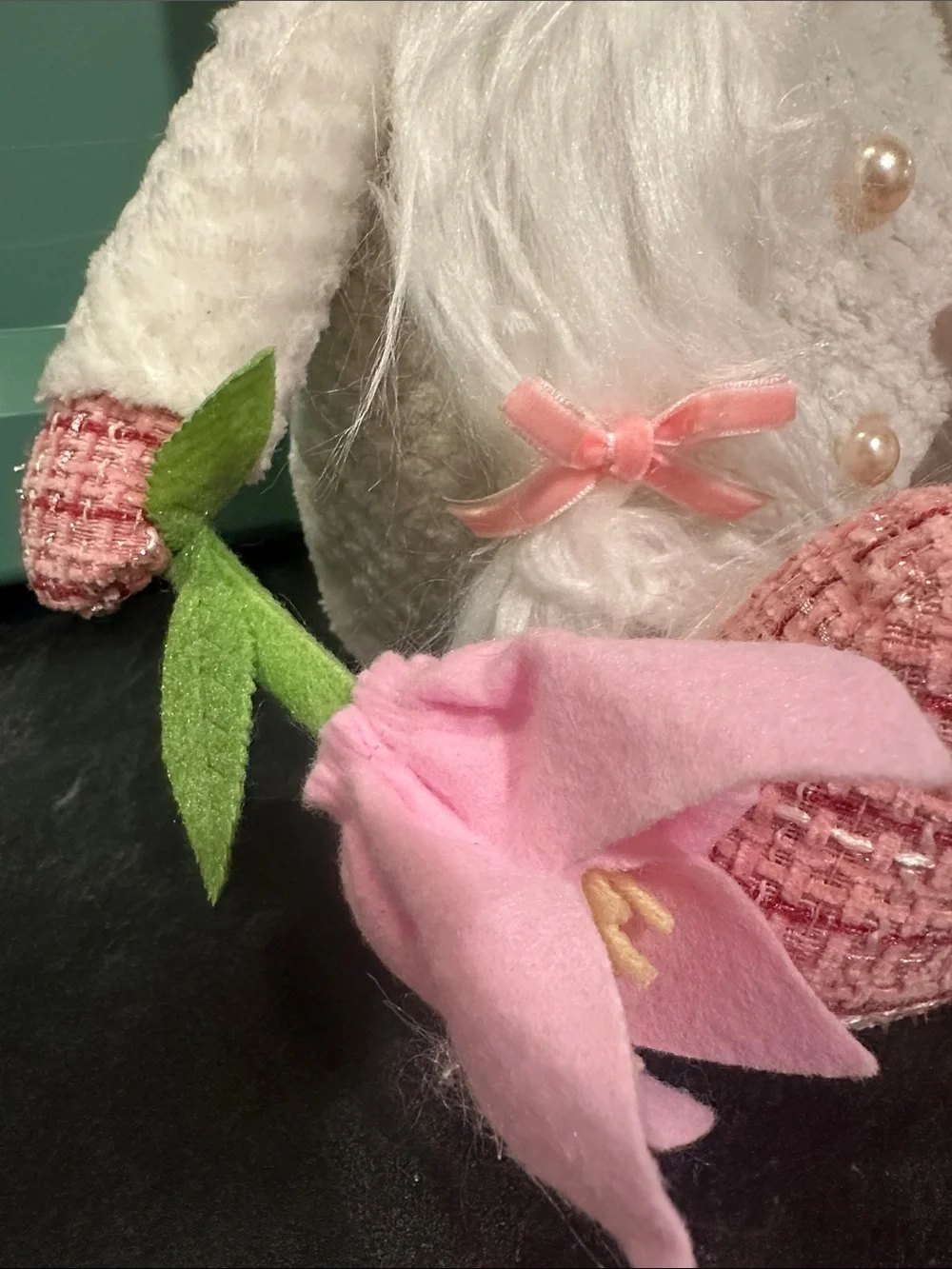 Pink Gnome Plush with Flower